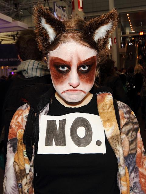 a Grumpy Cat Costume 3