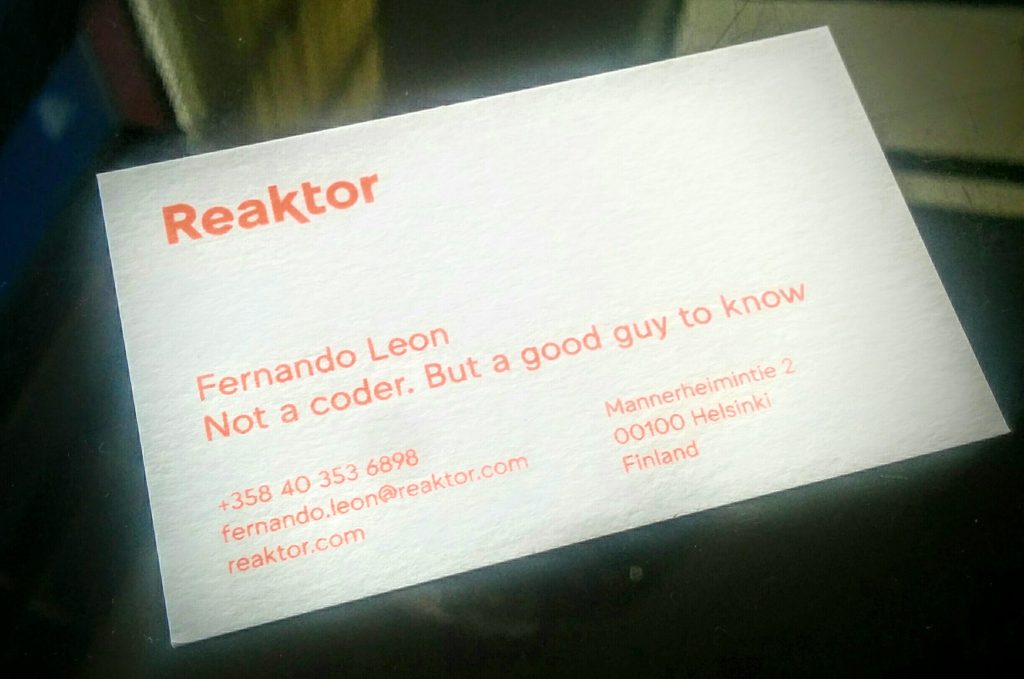 Funny business card