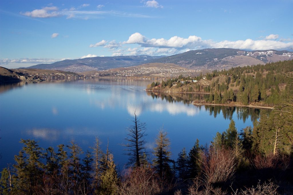 Vernon, British Columbia, from Rattlesnake Point, Kalamalka Lake Provincial Park