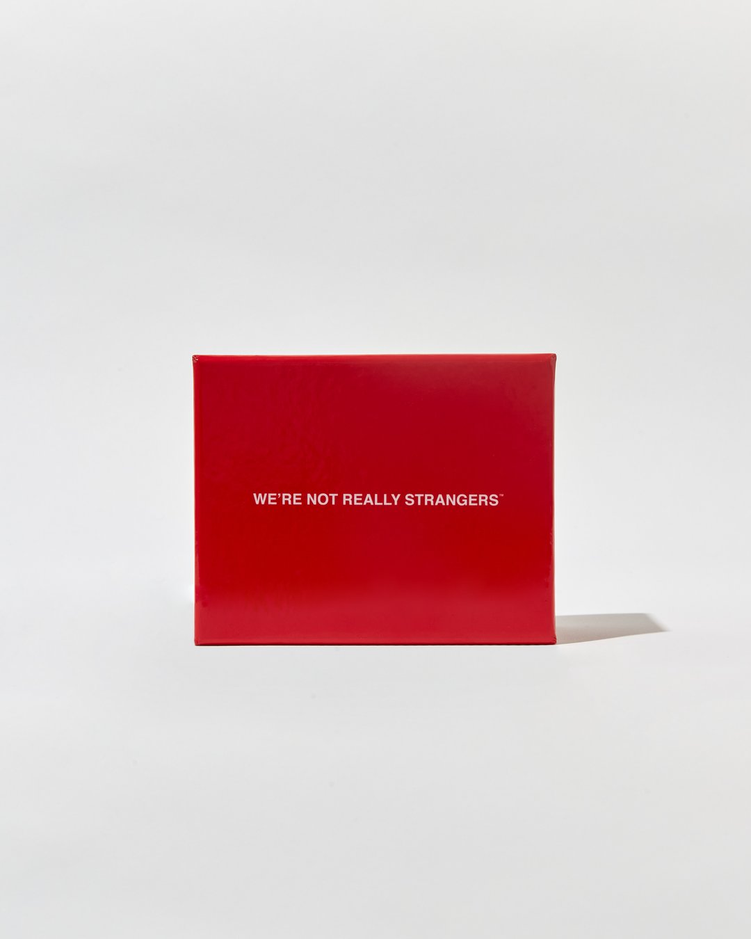 A set of We're Not Really Strangers cards.